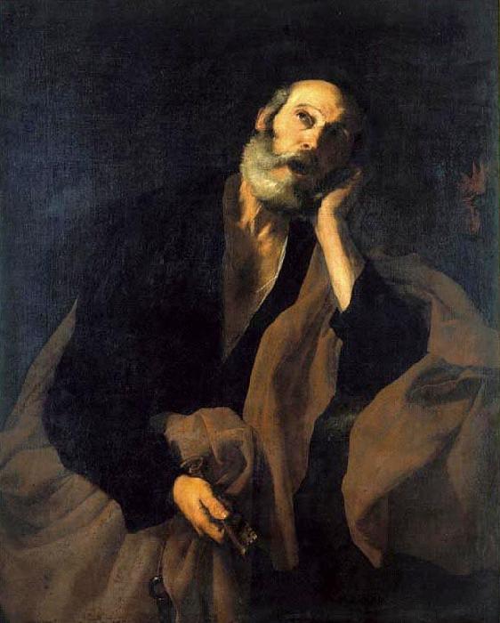 Jose de Ribera Arrependimento de Sao Pedro France oil painting art